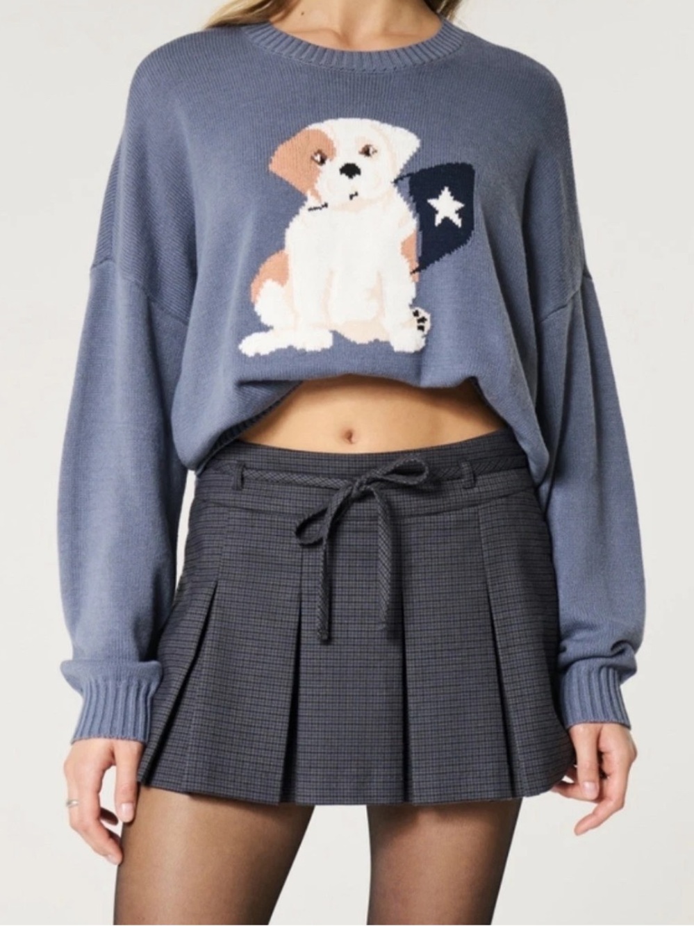 Hollister Plaid Pleated Skort